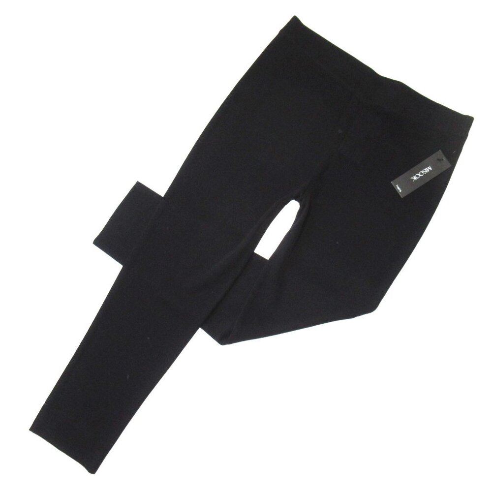 NWT Misook Slim Legging Knit Pant in Black Acrylic Pull-on Pants PL $278
